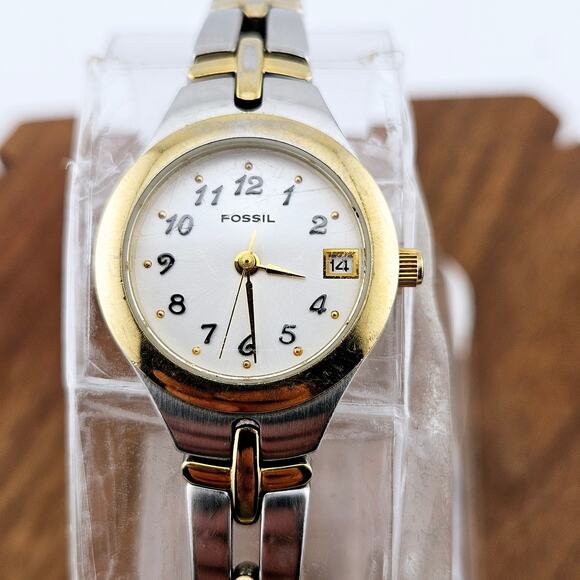 Fossil Women's Gold and Silver Watch - Picture 2 of 7